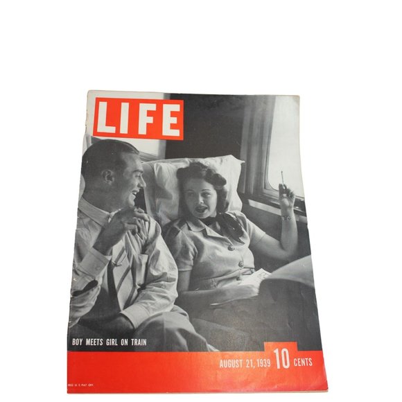 Life Magazine August 21 1939 Capitan Train Boomerangs 90446 Concentration Camp - Picture 1 of 5